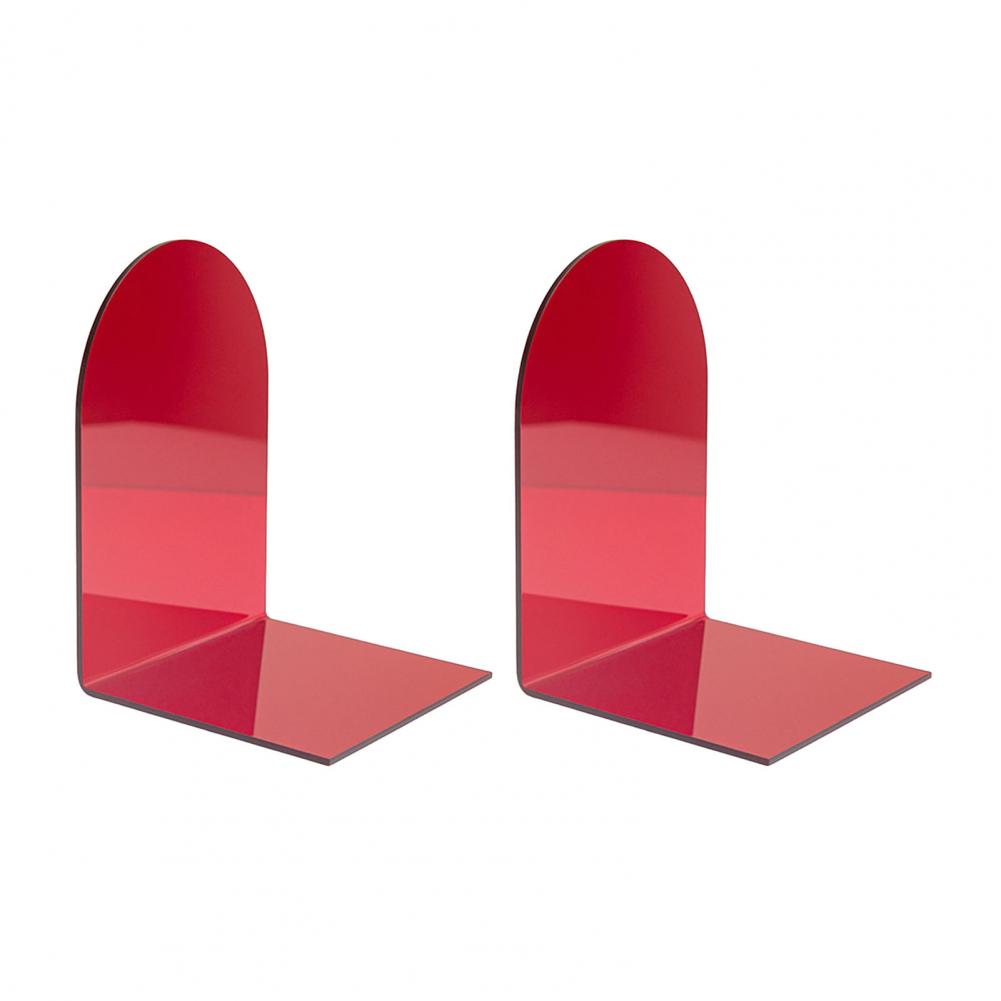 Acrylic Bookends for Shelves Acrylic Bookends Set Heavy Duty Decorative Book Holders Transparent Shelf for Books for Bookshelves