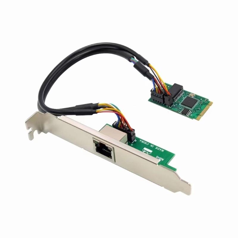 M.2 B+M Key To Gigabit Corded Networking Card WGI210AT Control M.2 B+M Key RJ45 Networking Card