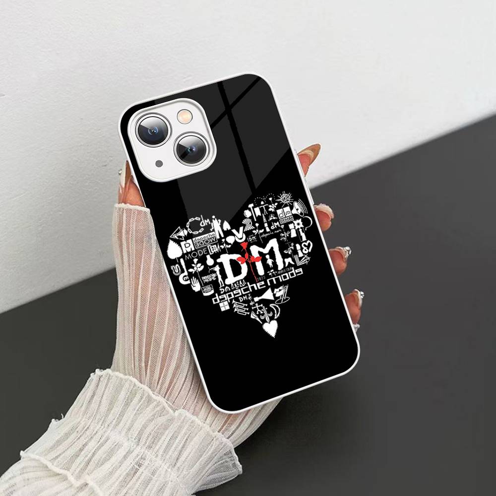 D-Depeche Mode Rock Band Tempered Glass For Iphone 14 13 12 11 Pro Mini XS MAX 14Plus X XS XR Fundas