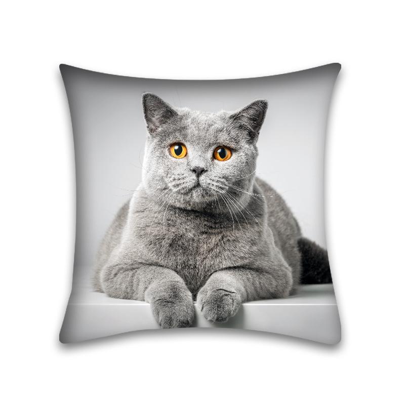 Cute Cat Pillowcase Anime Cartoon Cushion Cover Sofa Home Decor Home Office Pillowcase 45x45cm