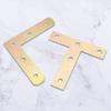 L-Shaped Iron Corner Code 90 Degree Right Angle Fixator L-Shaped Bracket Furniture Bed Frame Cabinet Connector