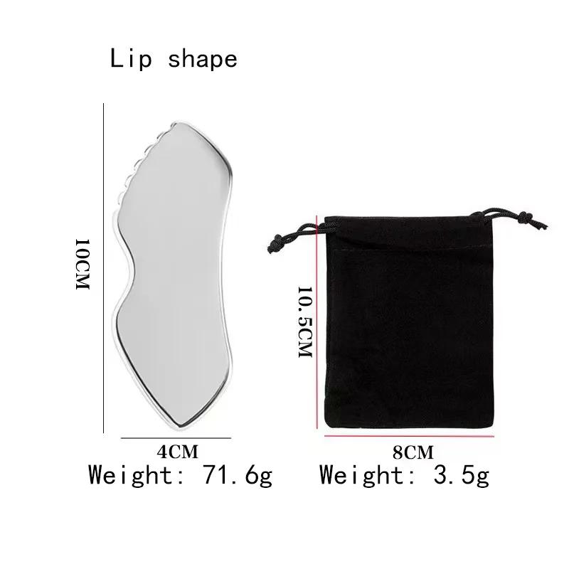 Stainless Steel Gua Sha Scraper Massager For Face Neck Body Guasha Massage Tool Facial Skin Care Guasha Board Face Massager