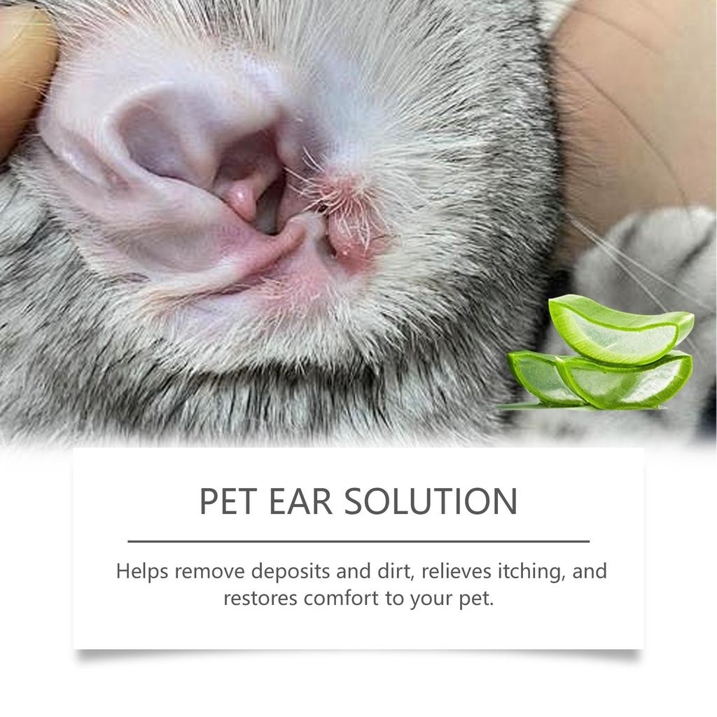 Pet Ear Cleanser Ear Cleanser Pet Ear Cleanses Hydratační a zklidňující ušní kanálky Vyživující přípravek na čištění uší, 30 ml
