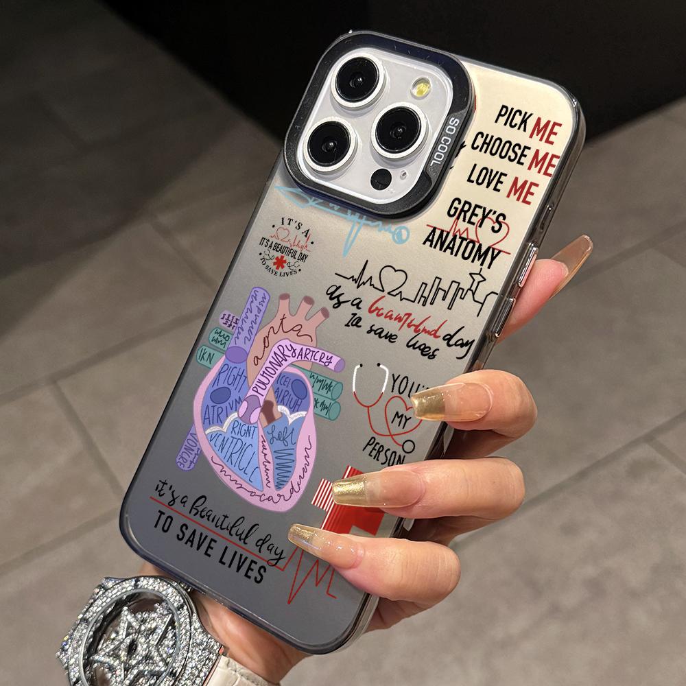 

TV Grey s Anatomy Phone Case for Samsung Galaxy S26 S25 Edge S24 S23 S22 S21 FE S20 Ultra Plus 5G Colorful Silver Hard Cover Galaxy S23