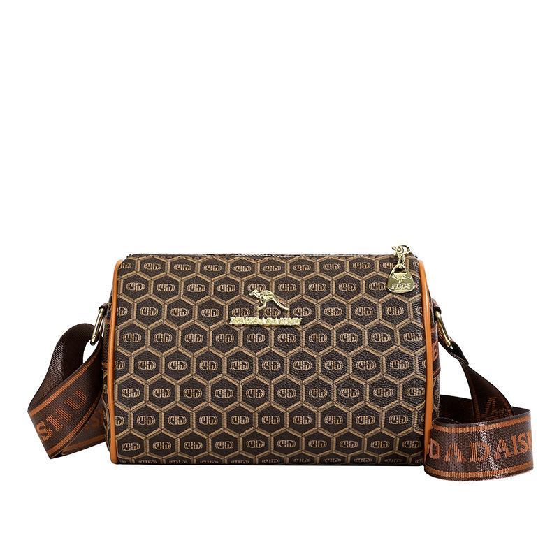 

1 шт. сумка женская модная сумка-мессенджер тренд корейская версия большая вместительная текстура для среднего и пожилого возраста женская сумка через плечо темно-коричневого