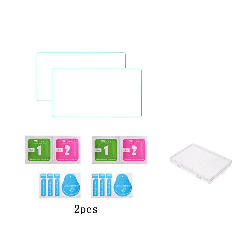 For Trimui Smart Pro Handheld Game Console 9H Tempered Glass Film Screen Protector+Portable Waterproof Hard Carrying Bag Case