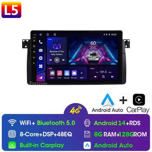 for BMW E46 M3 X5 1998-2006 Android 12 Car Radio Multimedia Video Player 2 Din Navigation Carplay DVD Head Unit Audio Stereo Gps