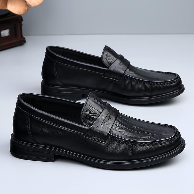 

Модный Роскошный Бренд Слипоны Мужские Лоферы Свадебные Туфли для Вечеринки Дышащие Мокасины Высокое Качество Натуральная Кожа Мужская Обувь 44 чёрный