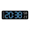 62KD Large Digital Wall Clock 9Inch LED Alarm Clock Big Screen Calendar Temperature