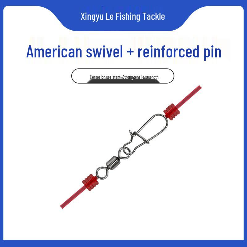 Улучшенный безопасный штифтовой соединитель с вертлюгом: Быстросъемный элемент Figure Eight для рыболовных снастей Size 8