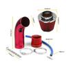 Car Universal 3" 76mm Air Filter & Cold Air Intake Pipe Turbo Induction Pipe Tube Kit With Air Filter Cone Aluminum Pipe Kit