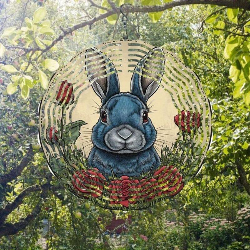 Stainless Steel Wind Spinner, Reflective Garden Ornament, Outdoor Yard Decor, Weather-Resistant Spinning Art