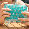 Portable 26-Key Keyboard Pendant Multicolored Decompression Toy Cute Keycap Clicker  Students