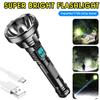 Led Mini Flashlight 3 Modes Usb Rechargeable Super Bright Home Outdoor Hand-held Camping Lamp Torch
