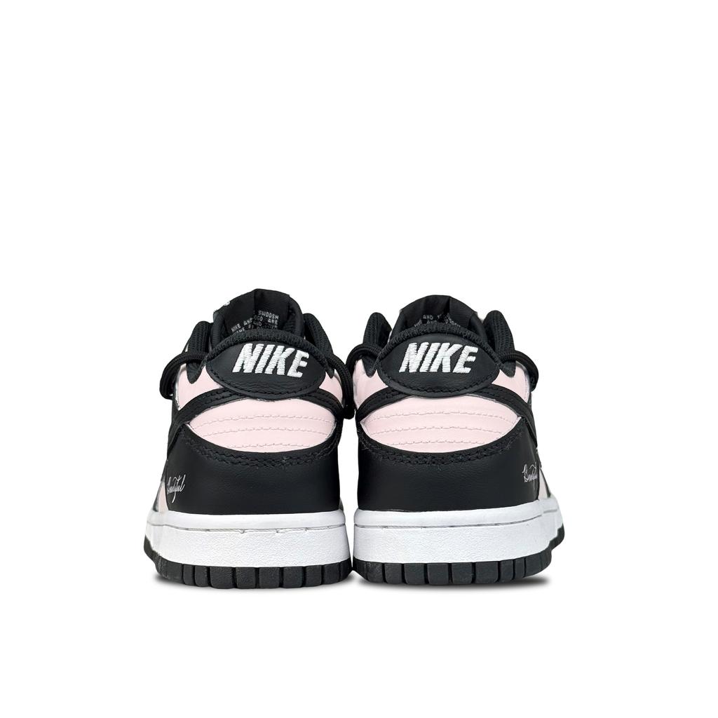 Nike Dunk Low top Skateboard Shoes Women's Black Pink DD1391-100(Team153-LK)
