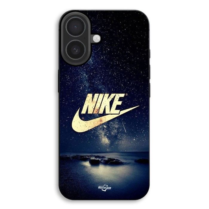 Coque de téléphone - MANIACASE - iPhone 17 - Silicone TPU - Nuit étoilée - Doré