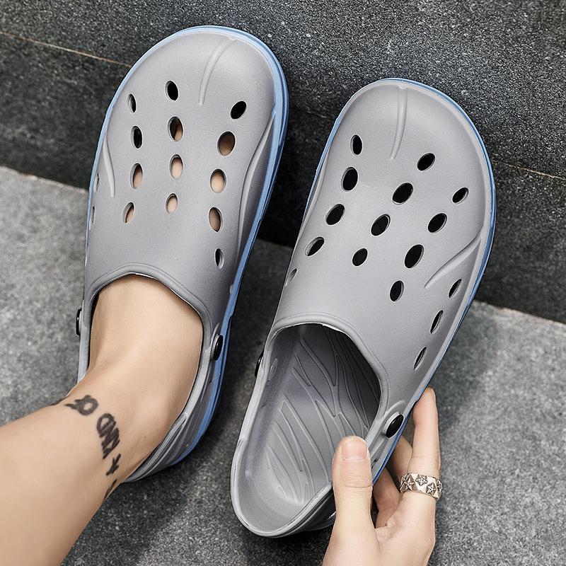Fashion PARZIVAL Summer Men Sandals Water Beach Jelly Clogs Slippers Men Driving Shoes Sandals Garden Shoes Zapatos Hombre Size 39-46
