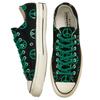 Converse 1970s Unleash Peace Round Toe Lace-up Low-top Canvas Shoes Unisex Black and Green