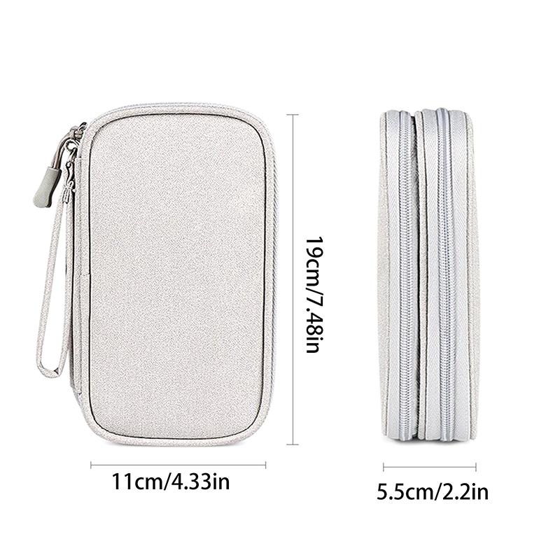 Travel Portable Digital Product Storage Bag Multi-Grids Usb Data Cable Organizer Office Headset Charging Treasure Box Bag