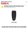 Styling Mouldings Zinc Alloy Car Remote Control Key Case Cover Shell Fob Holder For Ford Focus Edge Explorer Expedition C-Max Es
