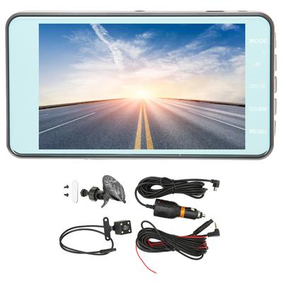 Driving Recorder 4 Inch Touch Screen HD 1080p Car Front Rear Dual Lens Parking Monitoring Driving