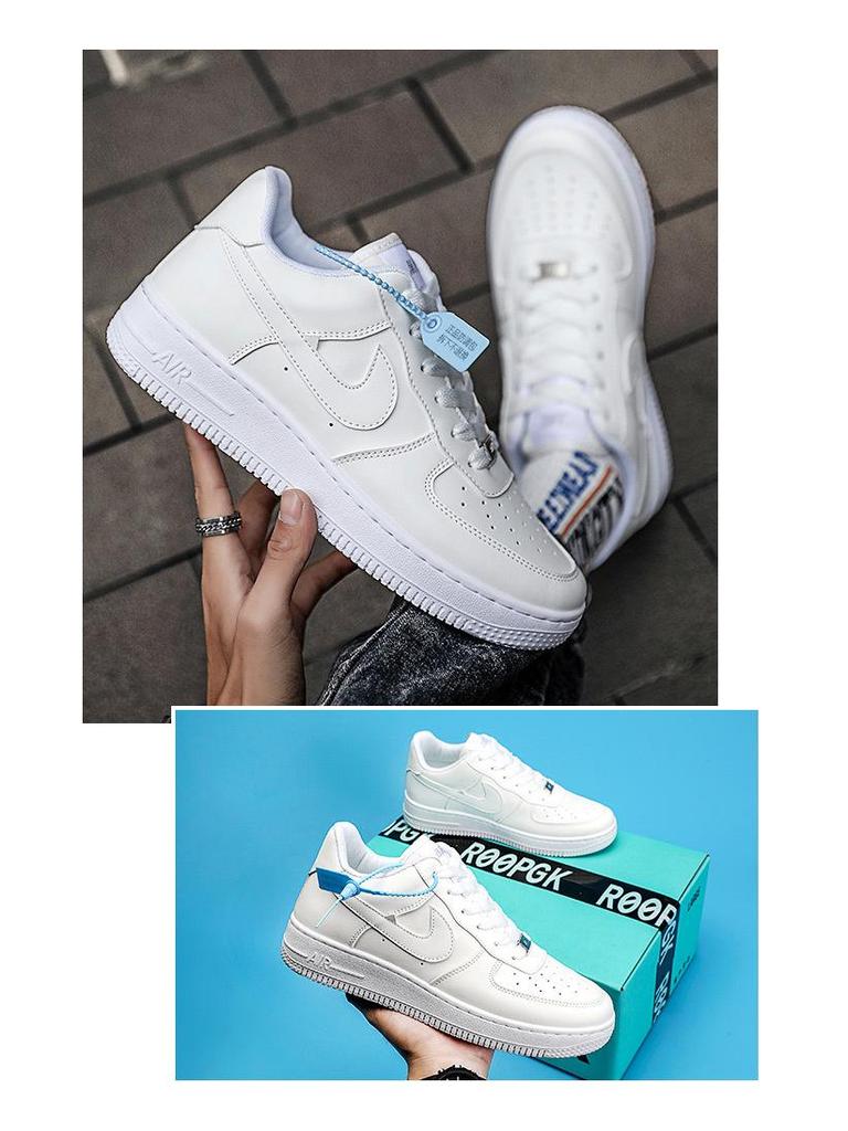 AJ 2024 Herren Air Force One Freizeit-Sneaker - Vielseitig, Dicksohlig, Weiße Schuhe für Paare