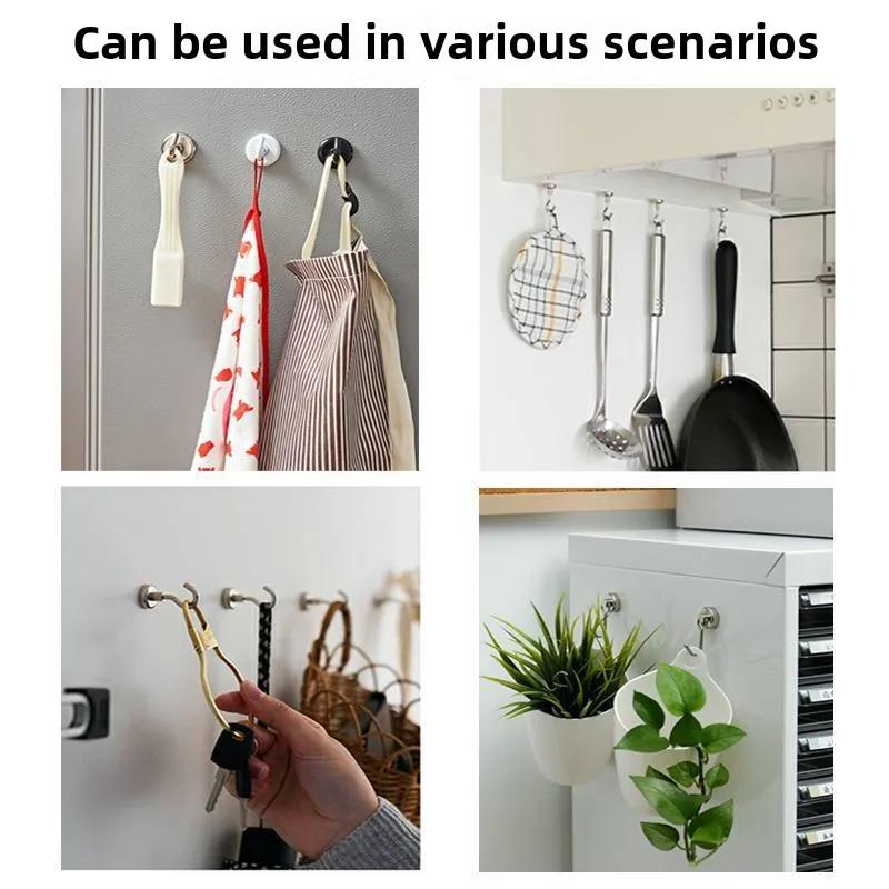 10-50PCS Strong Magnetic Hooks Multi-Purpose Storage Hooks Home Kitchen Bar Storage Hooks Key Storage Hooks Bathroom Hangers