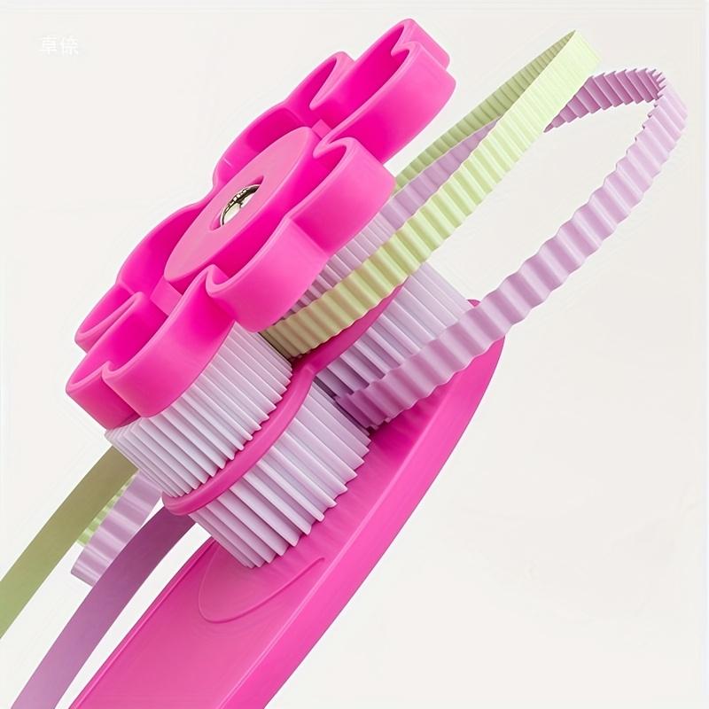 Wave Shaped Quilling Tool for Handmade Paper Art Easy-to-Use Plastic Roller for Effortless Wrinkle Effects Beginner-Friendly