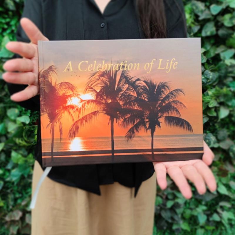 Funeral Guest Book Pen and Table Sign Included Signature and Memory Book In Loving Memory 84 Pages Guest Book Table Sign