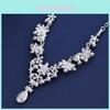 Alloy Star Necklace And Earrings Set With Rhinestone Accents For Women