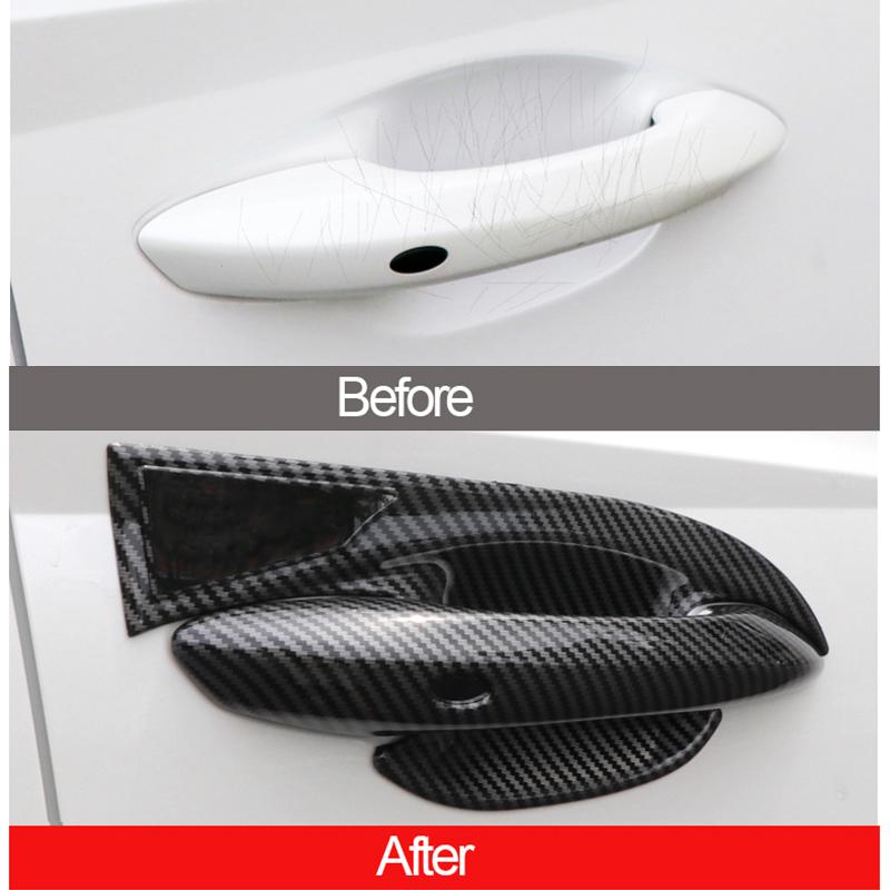 „Hyundai Tucson NX4 2022 2023 2024 Hybrid N Line ABS Carbon Carbon“ automobilio durų rankenos dubenėlio dangtelio dekoravimo lipdukų priedai