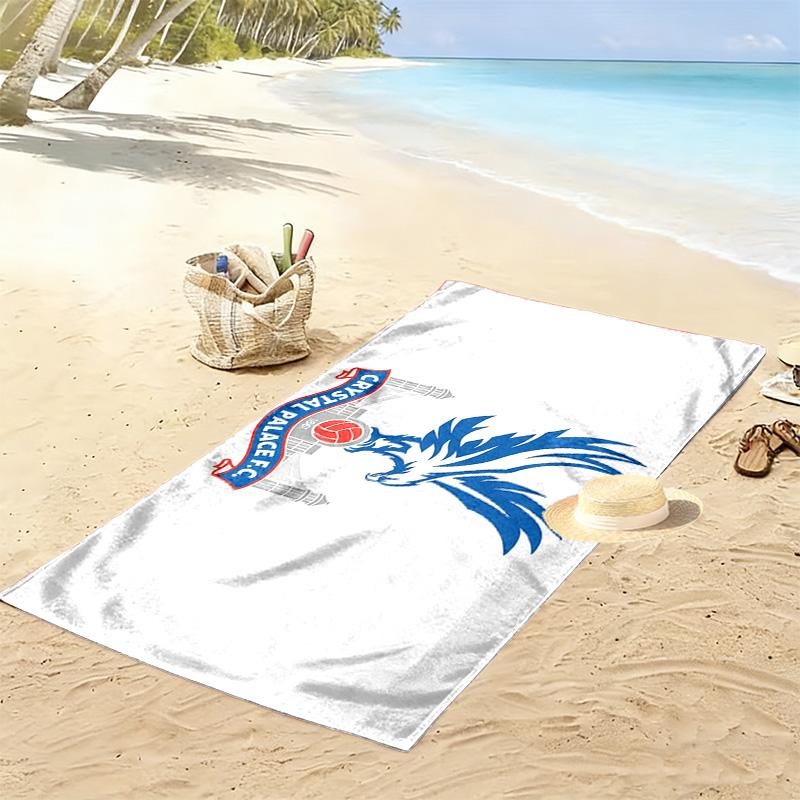 Crystal Palace F.C Print Beach Towel, Large Soft Quick Dry Towel for Beach Camping Swimming
