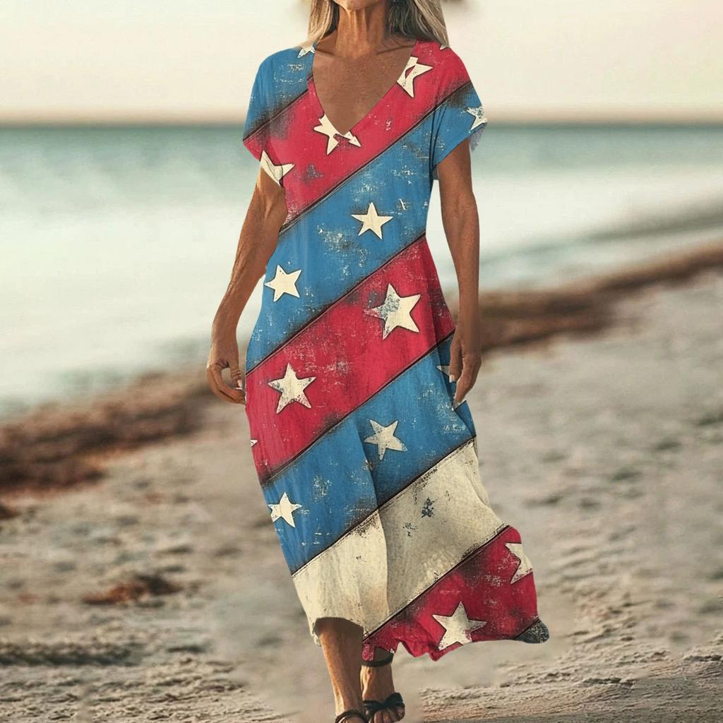 Flag Dress for Women 4Th Of July Dresses for Women Patriotic Dress for Women Dress for Women Flag Dress