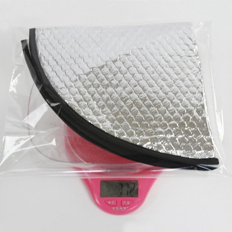 Car Steering Wheel Sun Shade Double Thick Sun Protection Foldable Anti-uv Sunscreen Car Supplies Car Steering Wheel Cover Silver