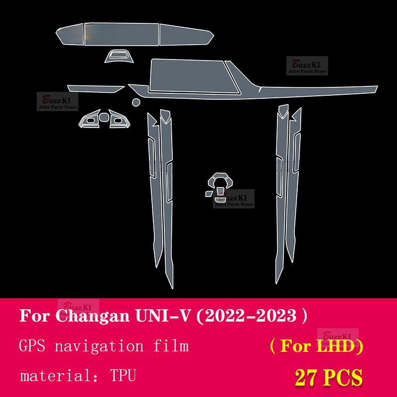 For Changan UNI-V - Car Interior Film Navigation Dashboard center console Anti-scratch transparent TPU Car Film