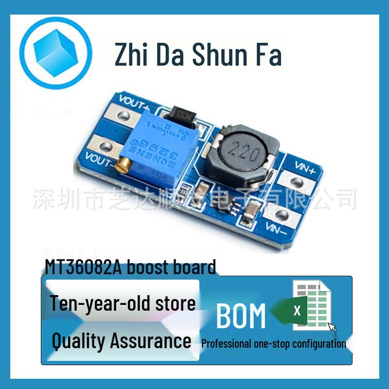 

MT3608 2A DC-DC Boost Module: Adjustable Power Supply from 3/5V to 5/9/12/24V.