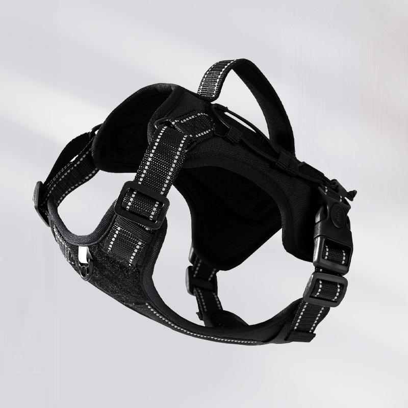 Large Dog Light Tactical Chest Back Dog Leash Chest Strap Out Explosion-proof Large Dog Vest Type Dog Walking Leash