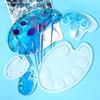 Siliconen Wereld Epoxy Hars Vorm DIY Verf Tekenbord Siliconen Vorm Kleurenpalet Vorm DIY Hars Sieraden Maken Gereedschap Tray