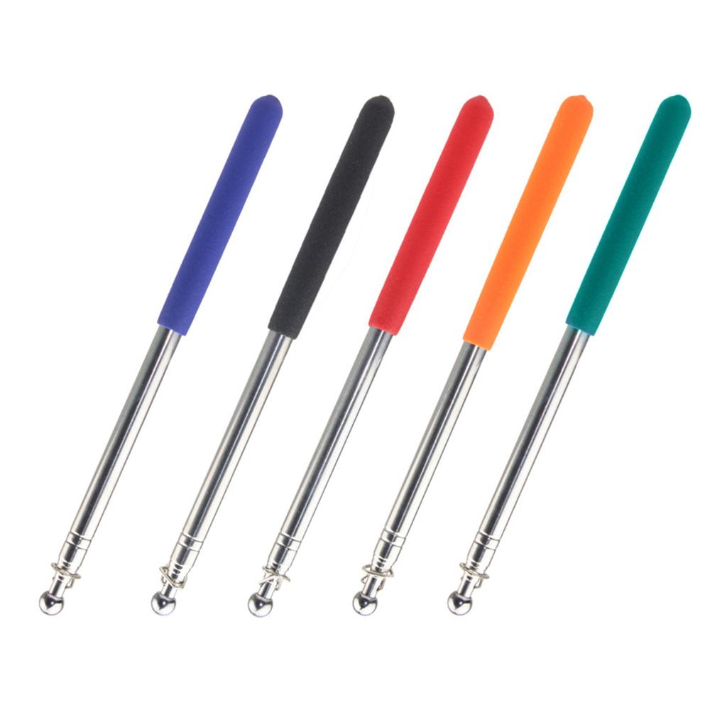 Yousheng 1,2/1,6 m Teleskop-Tourguide-Fahnenmast mit rutschfestem Griff, robuster, ausziehbarer Edelstahl-Fahnenmast für Lehrerzeiger