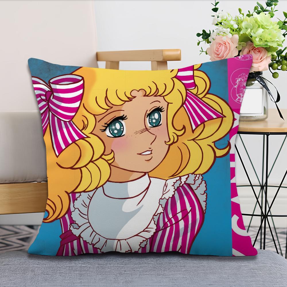 Soft Comfortable Candy Pillow Anime Caeroon Case for Cute Sofa Living Room Home Office Decor Protective Candy Sweet Covers
