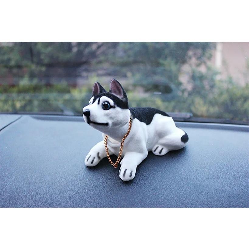 Car Doll Husky Beagle St Bernard Shepherd Shake Head Dog Decoration Car Interior Decoration Cute Creative Gift Tabletop Ornament