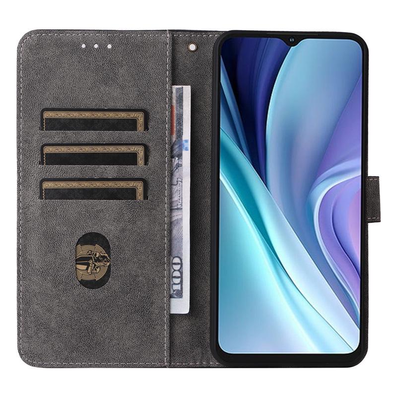 ITEL A50 Leather Phone Case with Card Slot, Stand, and Lanyard Wallet – Protective Cover