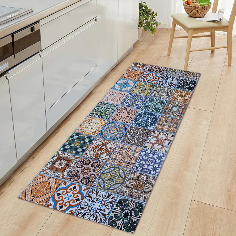 Non-Slip Kitchen Carpets For Living Room Long Area Rug Kitchen Floor Mat Carpets Bathroom Entrance Door Mat Home Decor Alfombra
