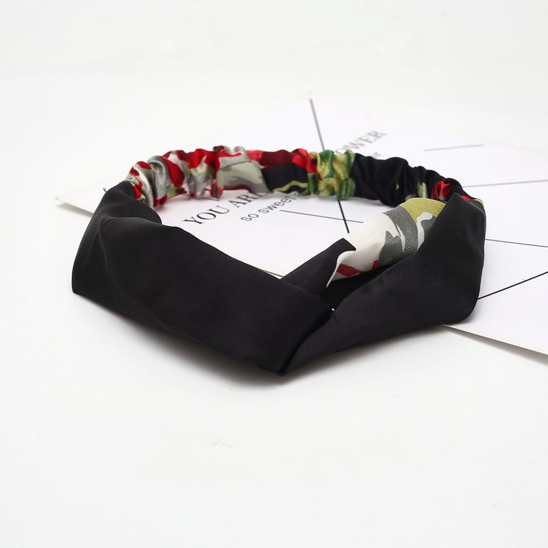 Fashion Bohemian Headband Print Hairbands For Women Girls Vintage Cross Knot Turban Bandanas Headwear Hair Accessories