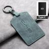 Sheepskin Leather Car NFC Card Samrt Remote Key Cover Case Shell Protector Holder For BYD S7 S6 L3 M6 F3 F0 Keychain Accessories