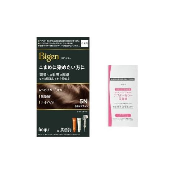 (Grey Hair Dye) Bigen Lipicolor 5N Natural Brown with Bonus Hoyu Women s Self Color Whole Part Bigen Hoyu (Quasi-drug)