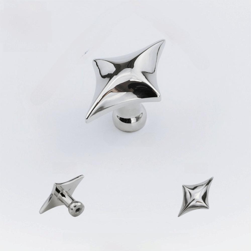 Zinc Zinc Zinc Alloy Cabinet Knobs Four Point Star Furniture Handles  Storage Drawers
