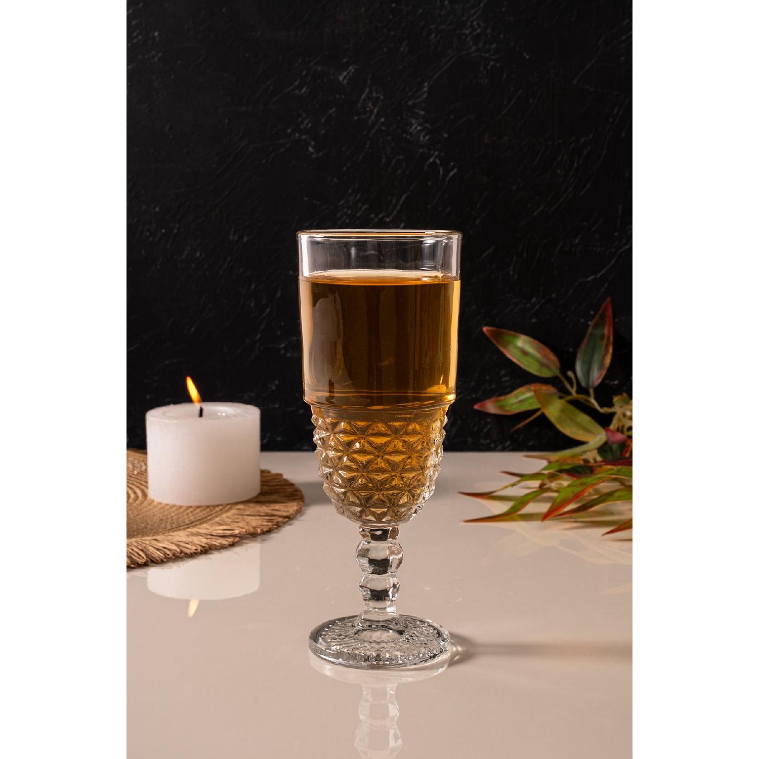 

Набор из 6 кофейных стаканов на стеклянной ножке | 220cc чистый