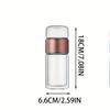 1pc Double-Walled Glass Tea Infuser Bottle - Insulated, Heat-Resistant, Portable with Tea Separation Functionality, Reusable for Home & Travel