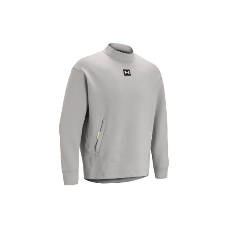 Under Armour Summit Knit Mock Fleece Top Grey Men s 1373799-592 L
